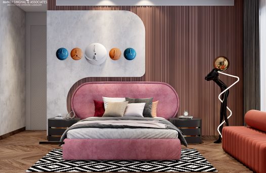 Daughter's bedroom interior design luxury home