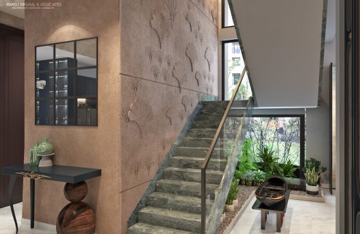 Luxury staircase interior design Raipur